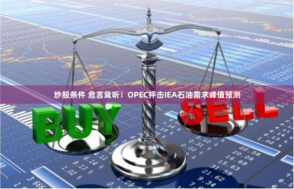 炒股条件 危言耸听！OPEC抨击IEA石油需求峰值预测